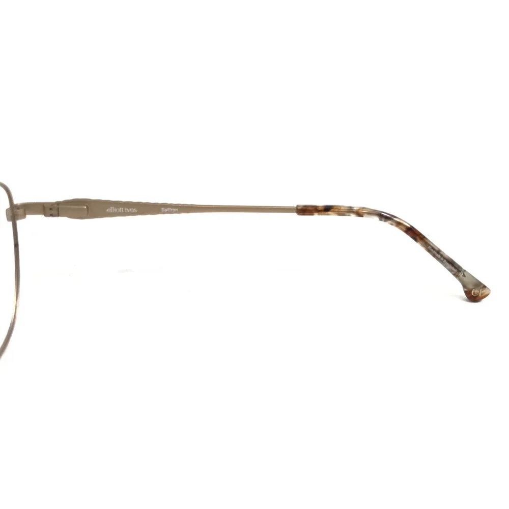 Elliott Ives Eyeglasses Frames Saffron YG Yellow Gold Cat Eye Wire Rim 52-17-135